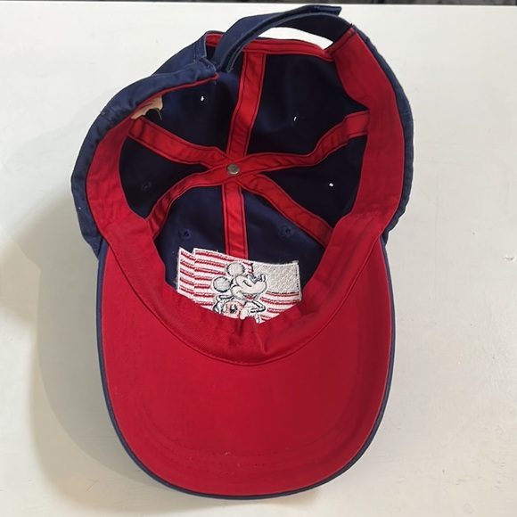 Unisex | Disney Mickey Mouse USA Flag Adjustable Hat | Blue - Picture 3 of 3